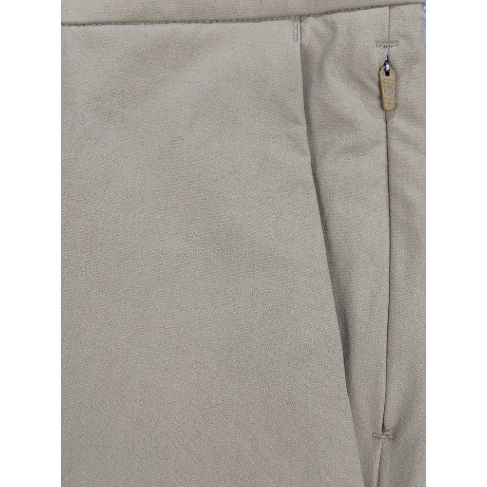 CRZ YOGA Men Chino Golf Pants 34 Khaki Stretch Performance Tech Flex Flat Front - Picture 3 of 10